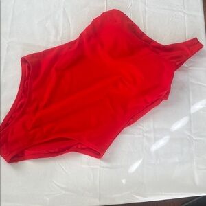 Kona Sol Vibrant Red One Piece Swimsuit
